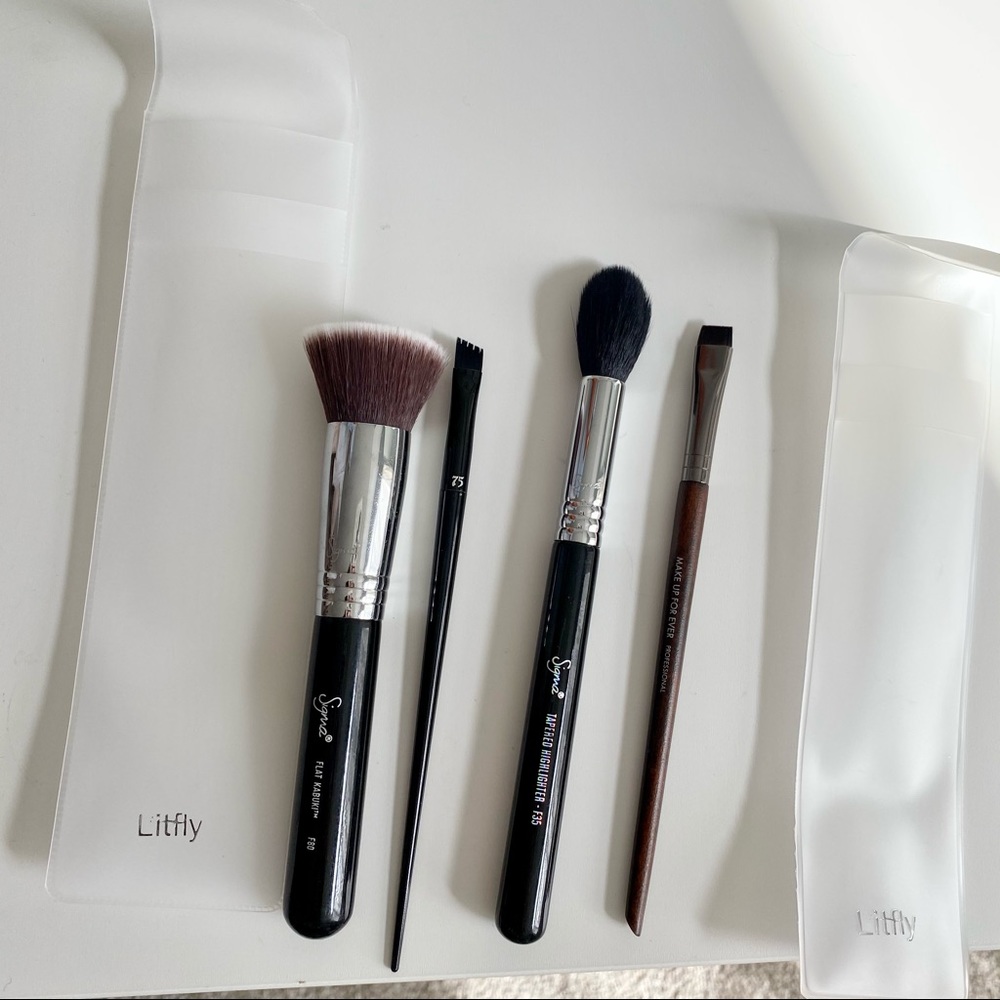 Sigma+MUFE+KVD Makeup Brushes set 4pc